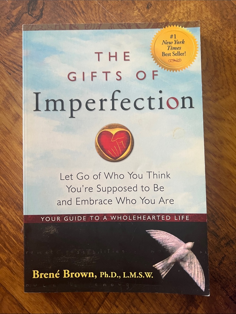 The Gifts of Imperfection by Brené Brown - Light Blue & Black Cover